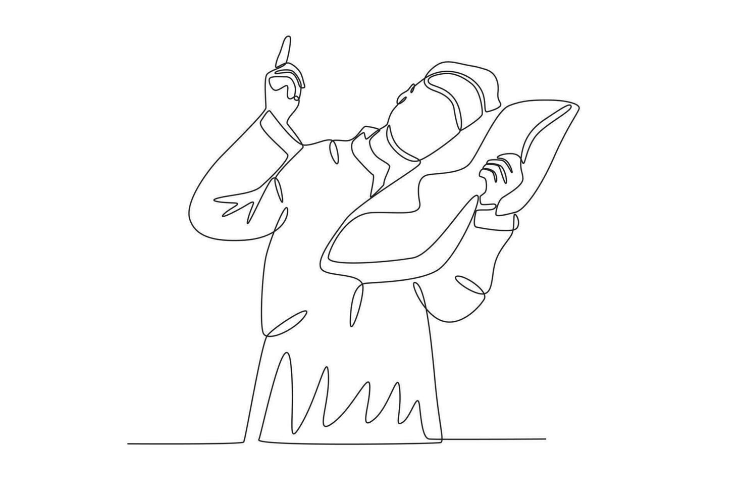 A sleeping man vector