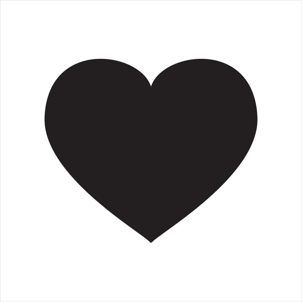 corazón icono vector. San Valentín día signo,aislado en blanco antecedentes. vector