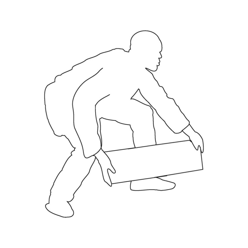 icon of person lifting weights vector