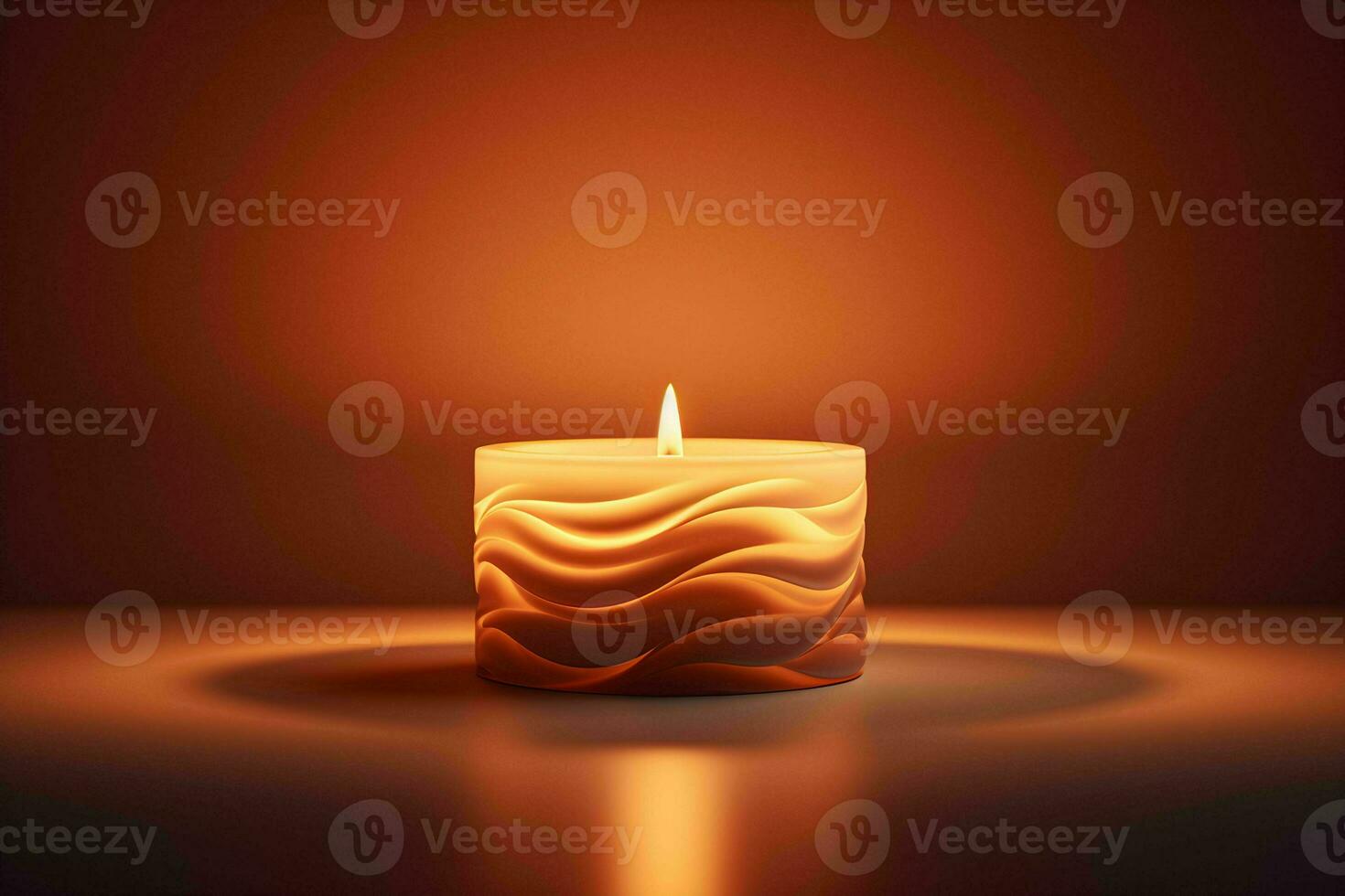AI generated Crisis death fear candlelight Generative Ai photo