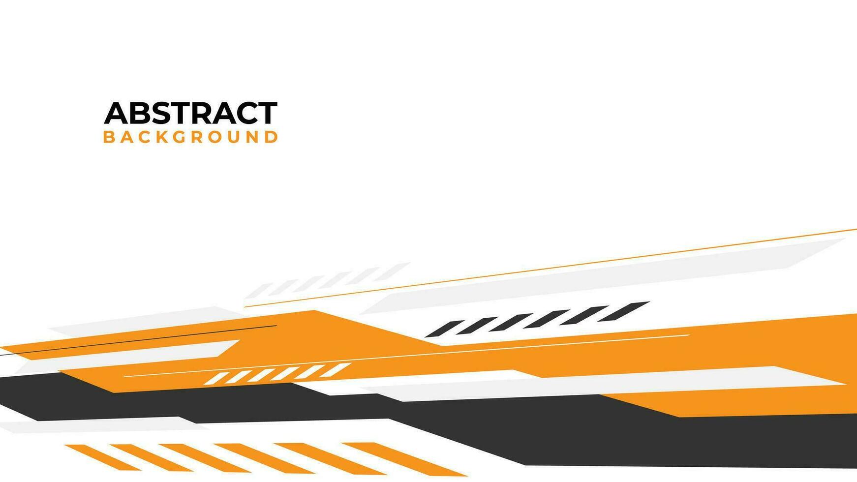 Modern abstract geometric background design with grey orange and white color vector