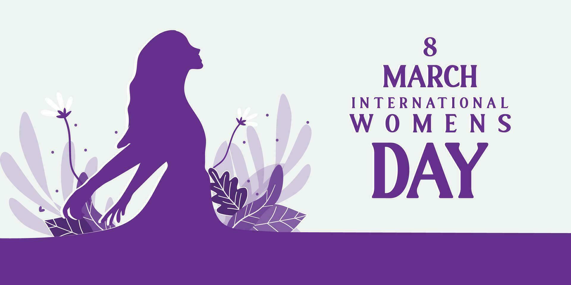 international women's day banner design vector