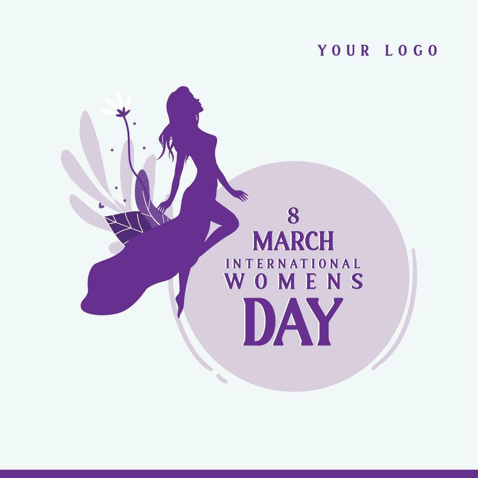 happy women's day greeting background vector