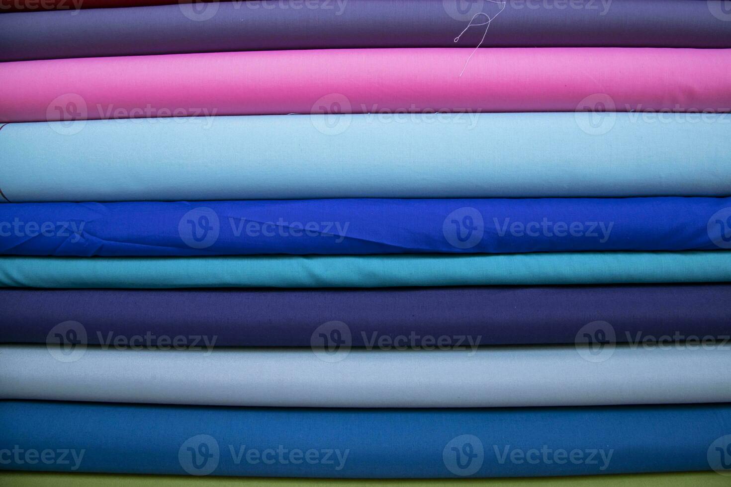 Multicolor textile fabric abstract pattern textures Can be used as Background Wallpaper photo