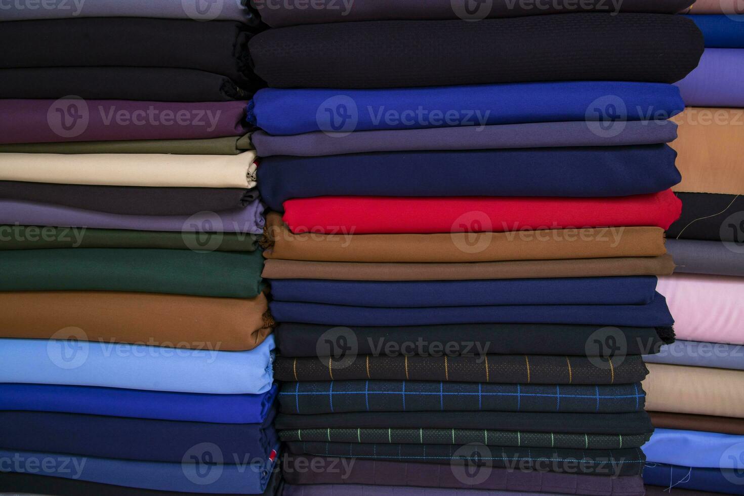 Multicolor textile fabric abstract pattern textures Can be used as Background Wallpaper photo