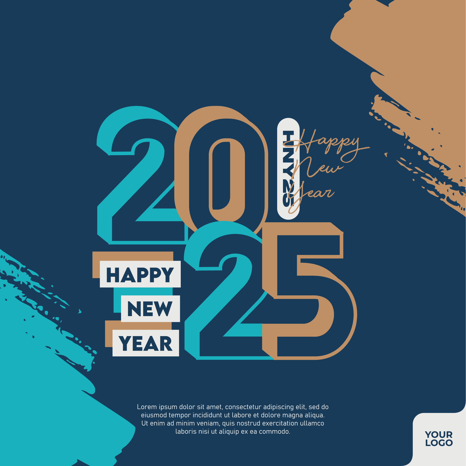 Abstract colorful happy new year 2025. 36491183 Vector Art at Vecteezy