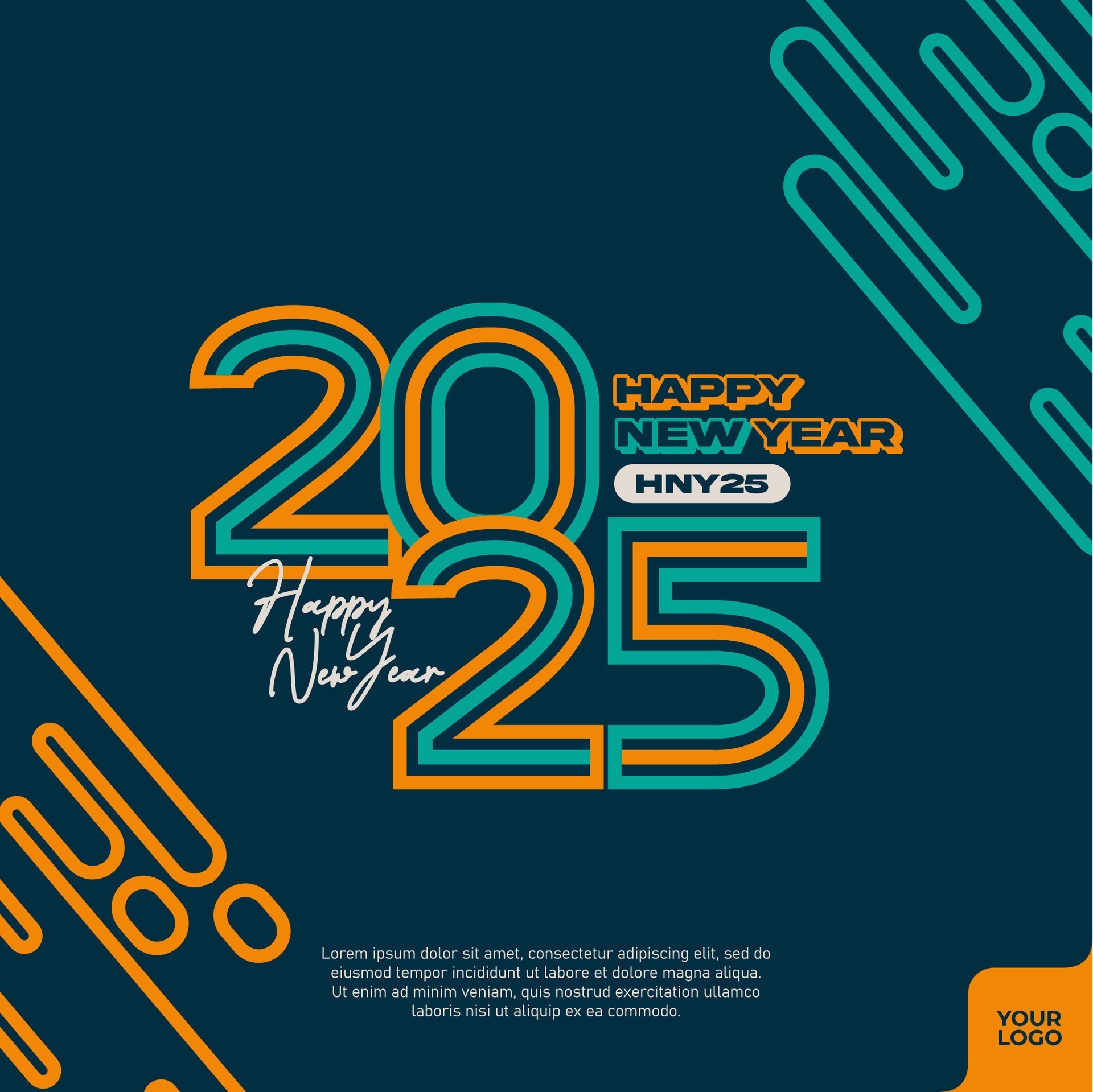 Abstract colorful happy new year 2025. 36491198 Vector Art at Vecteezy