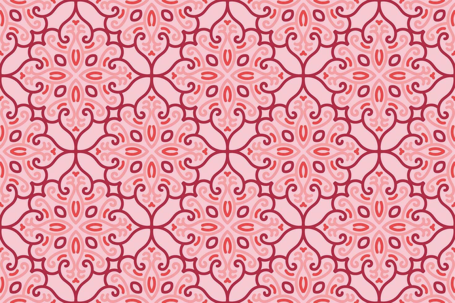 oriental seamless pattern with pink color. suitable for tile, textile, background, wall decor and other vector