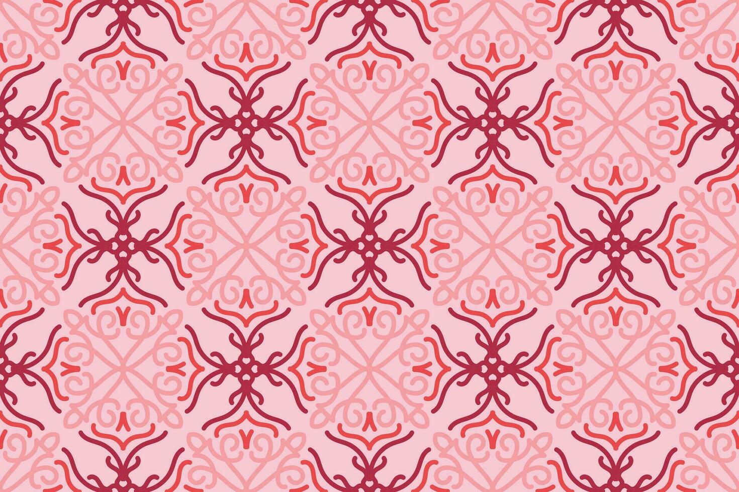 oriental seamless pattern with pink color. suitable for tile, textile, background, wall decor and other vector