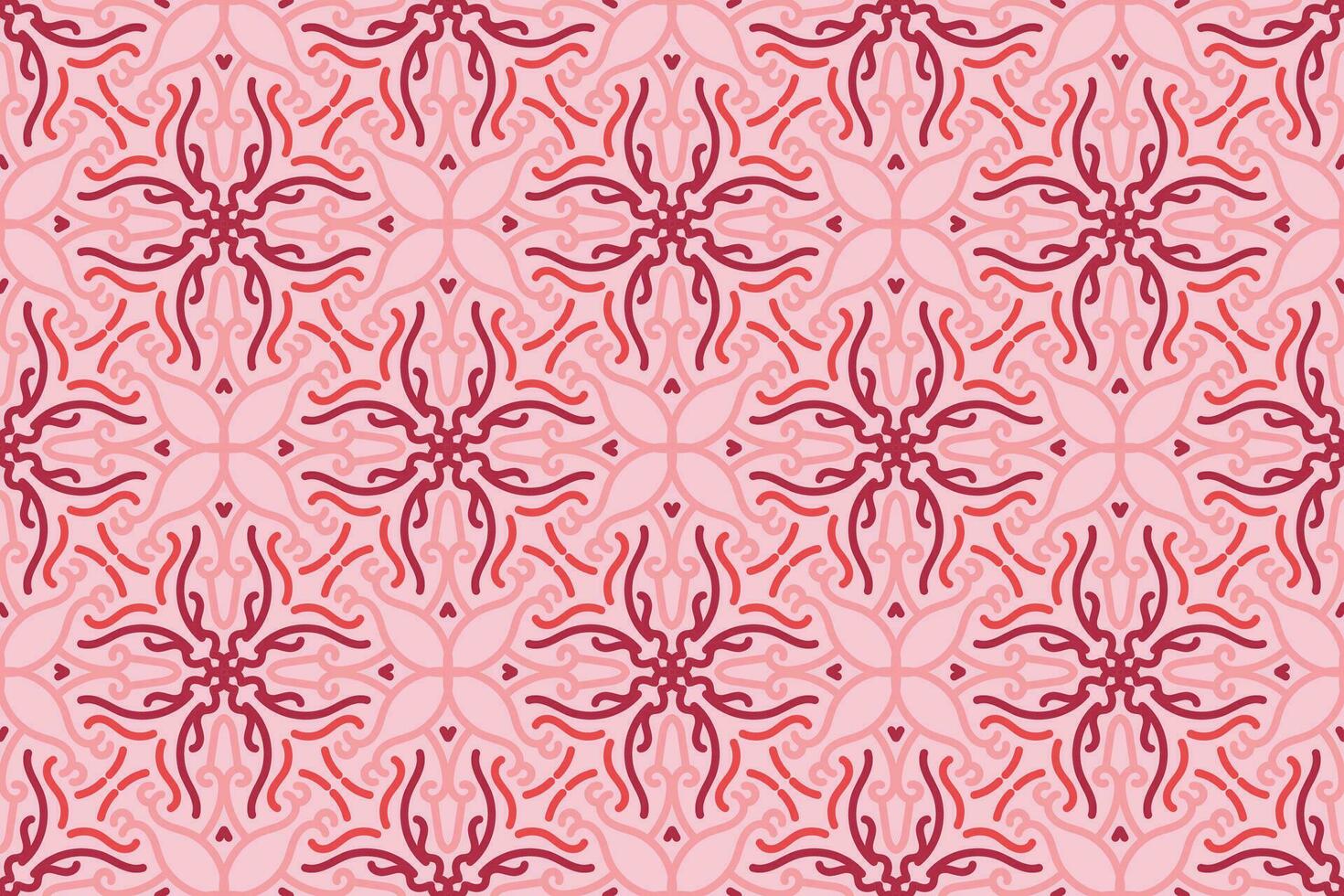 oriental seamless pattern with pink color. suitable for tile, textile, background, wall decor and other vector