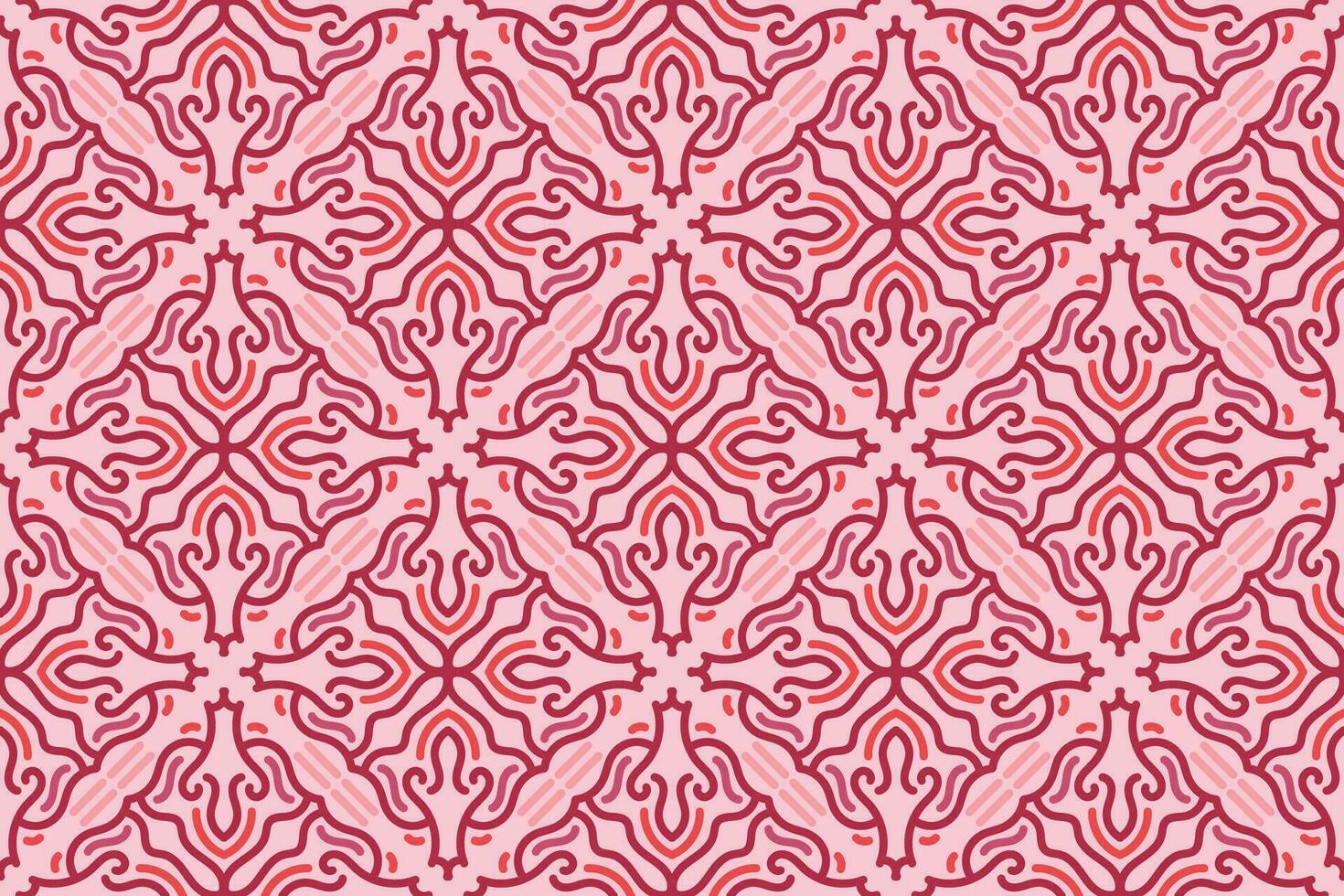 oriental seamless pattern with pink color. suitable for tile, textile, background, wall decor and other vector