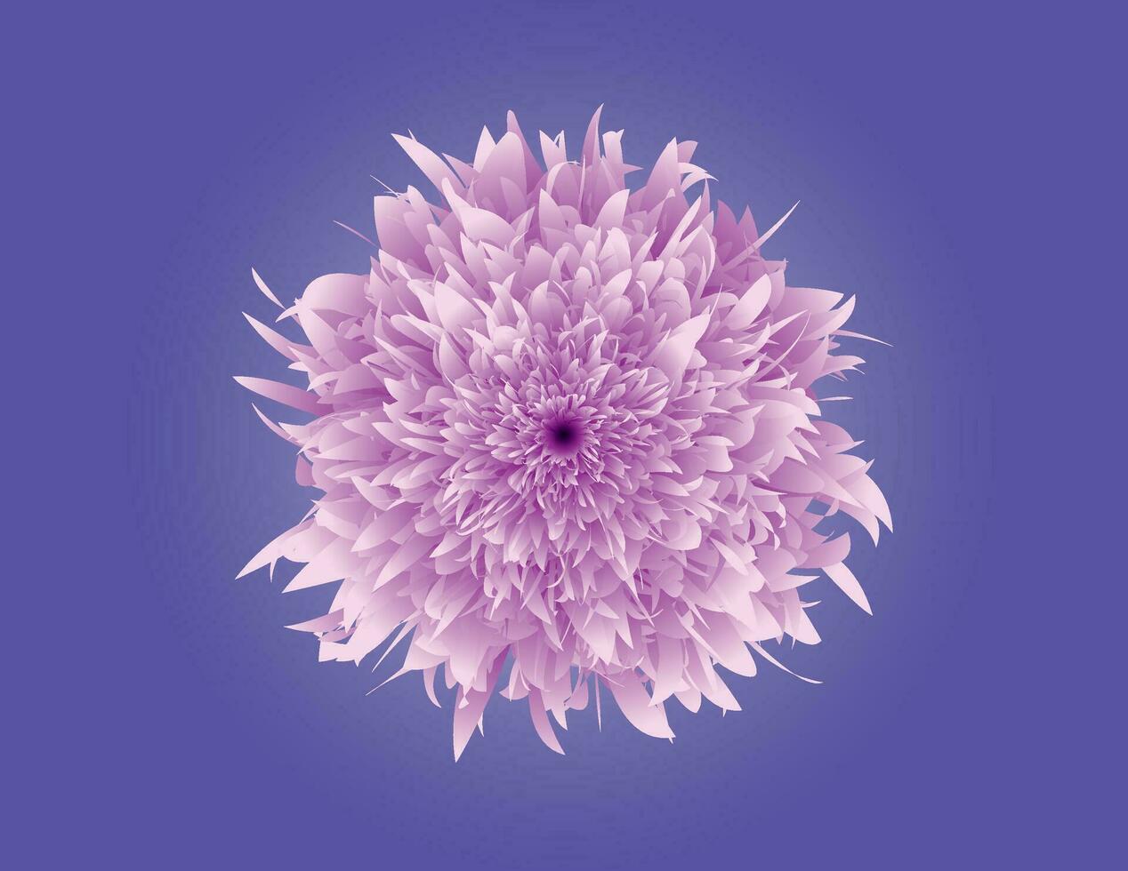 3D Abstract Flower Vector Design - Floral Illustration