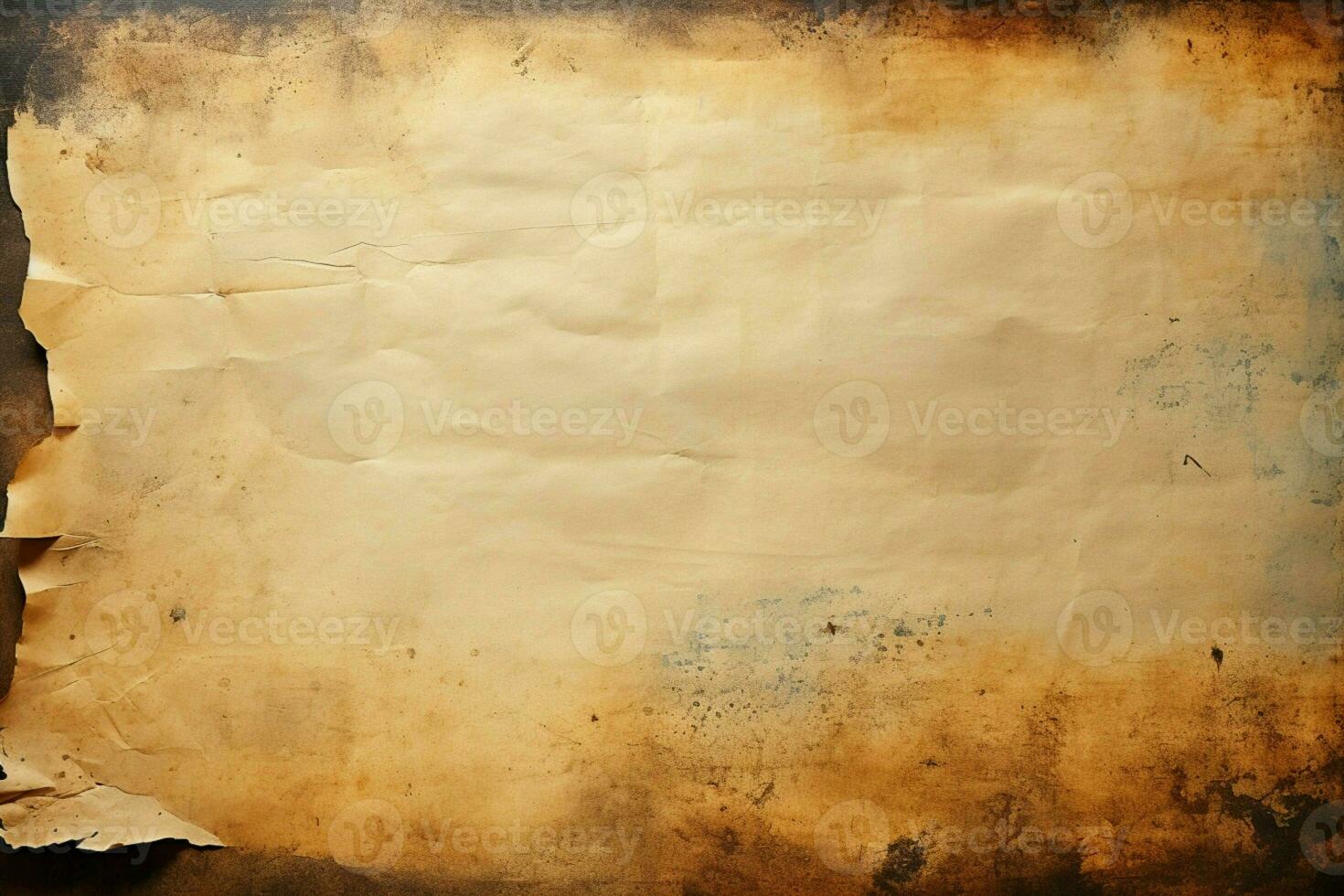 AI generated Image Grunge background with space for text or image, old paper photo