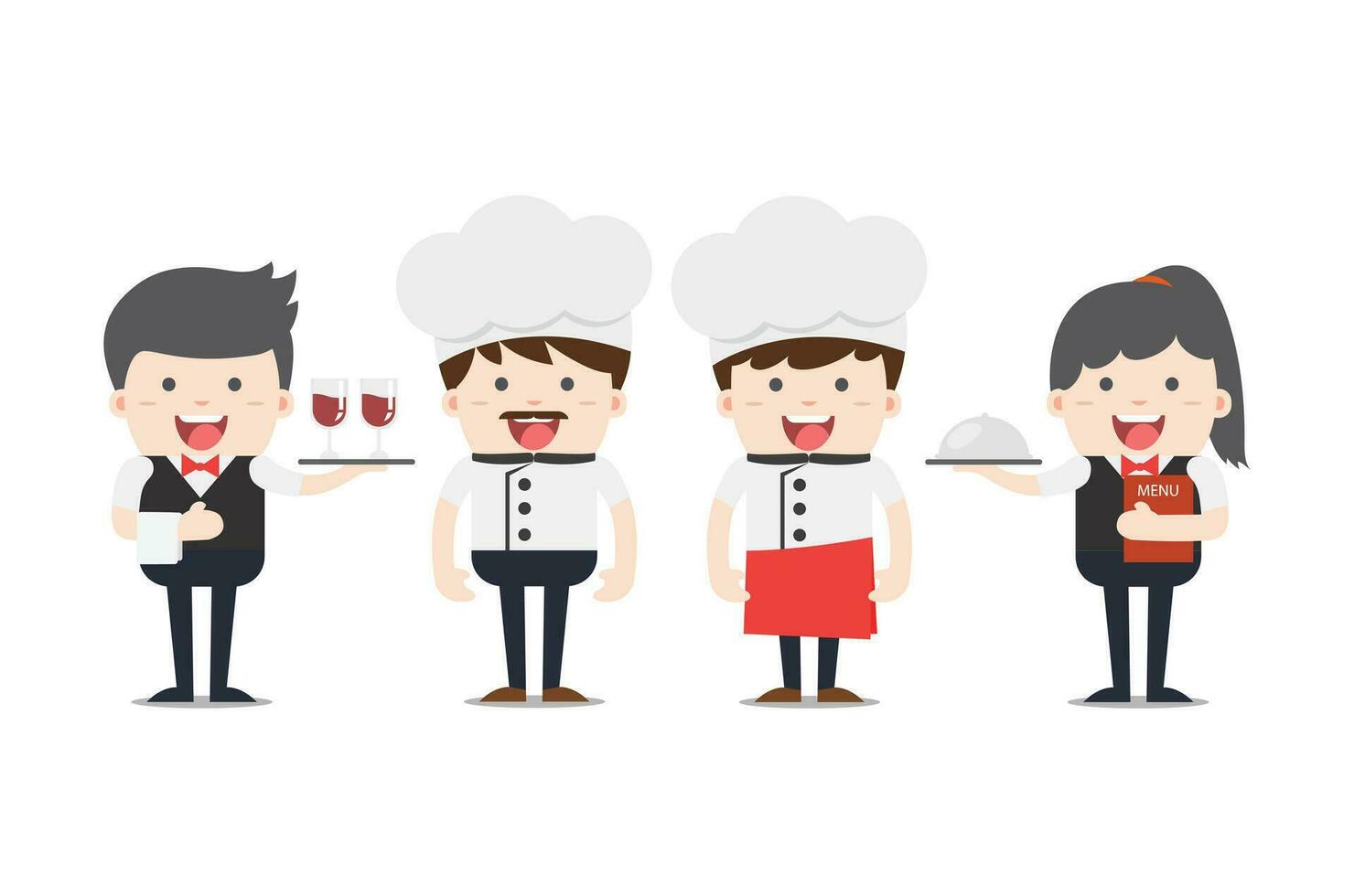 Restaurant Staff Character vector