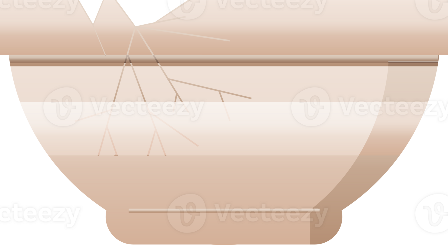 cracked bowl graphic png illustration icon