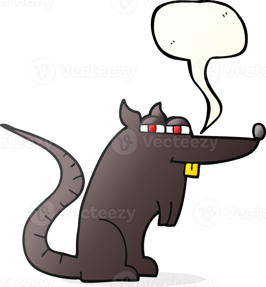 speech bubble cartoon evil rat png