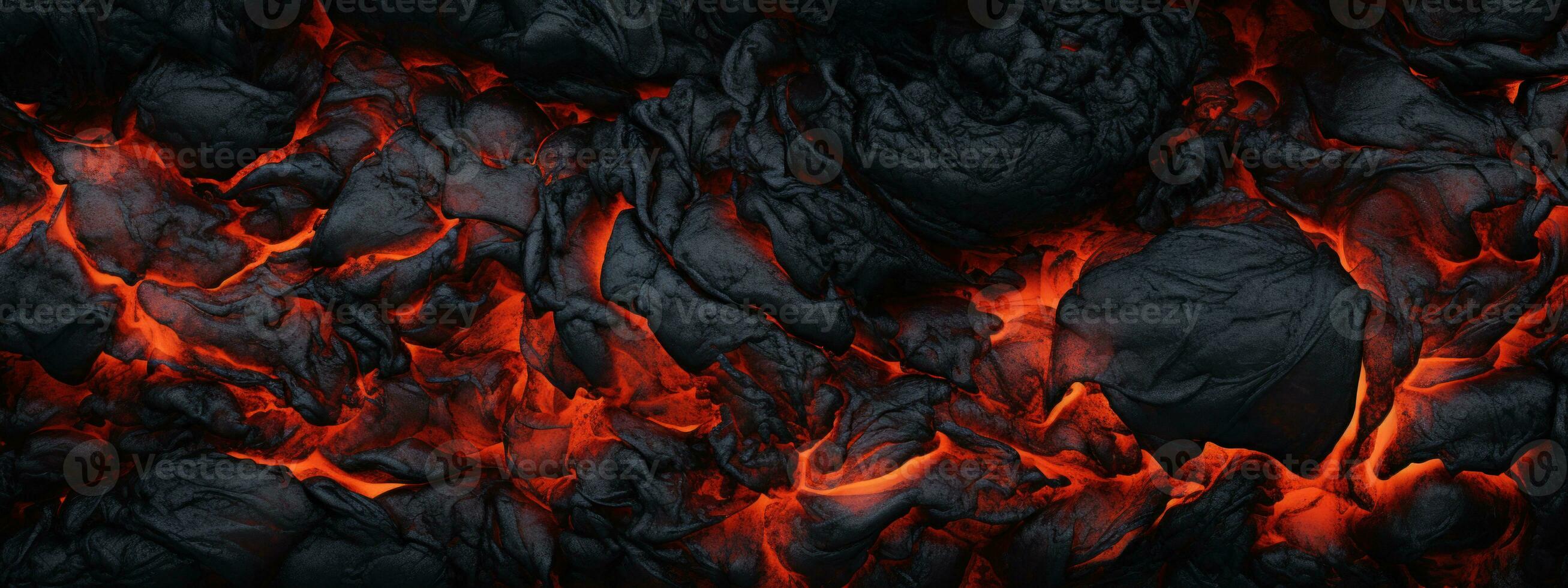 AI generated Vivid lava texture in eruption. AI generative. photo