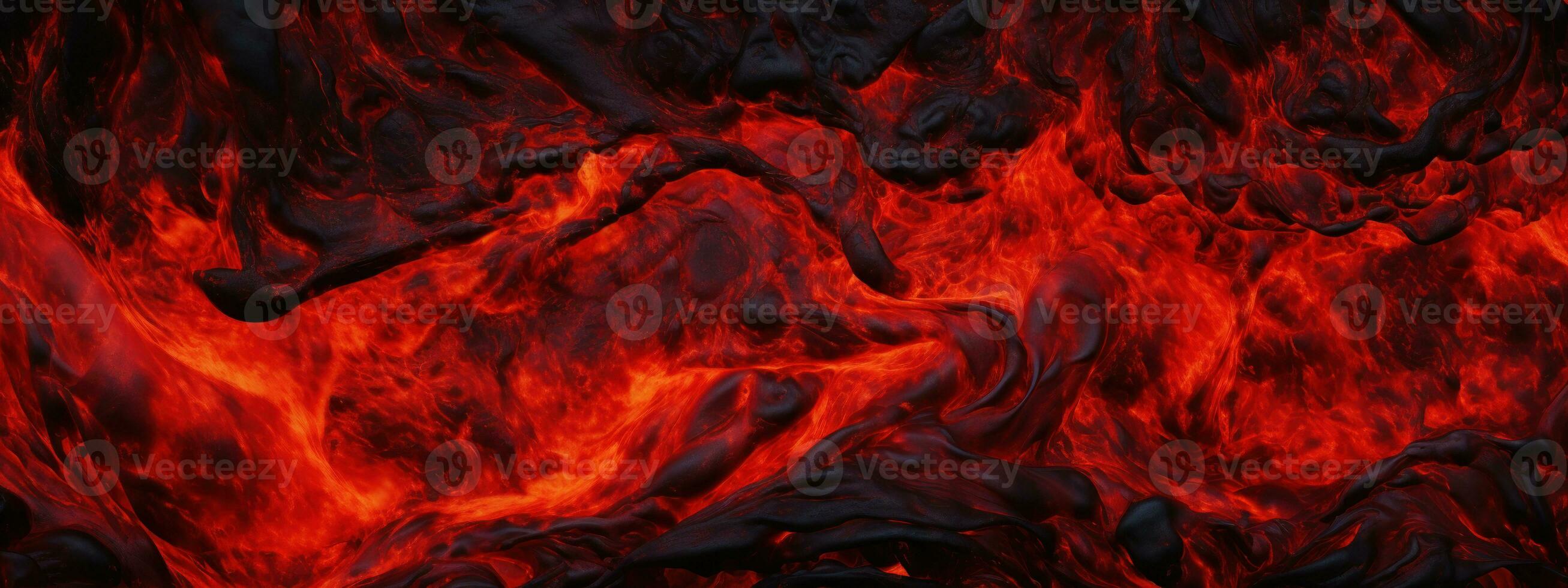 AI generated Vivid lava texture in eruption. AI generative. photo