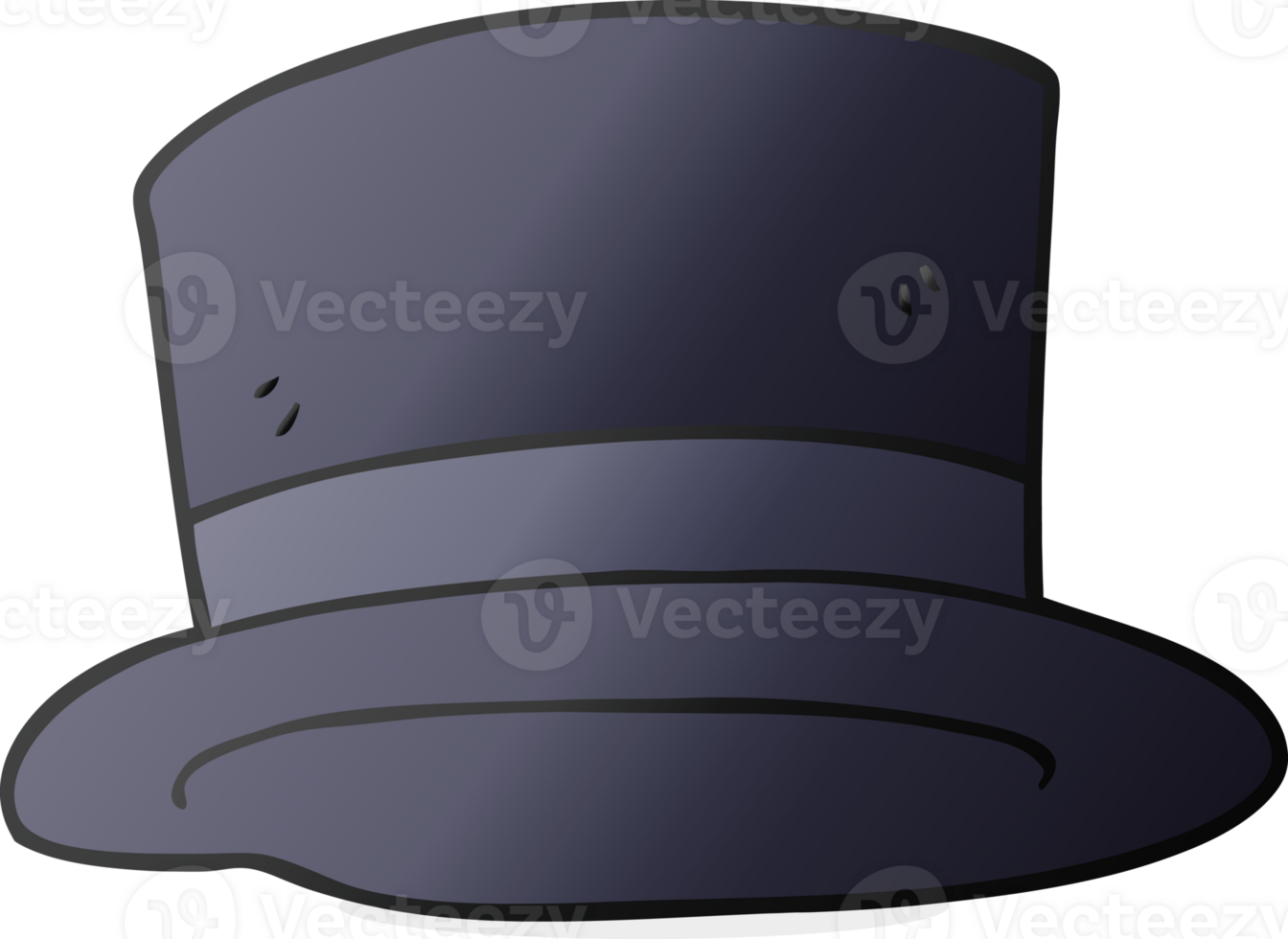 cartoon top hat png