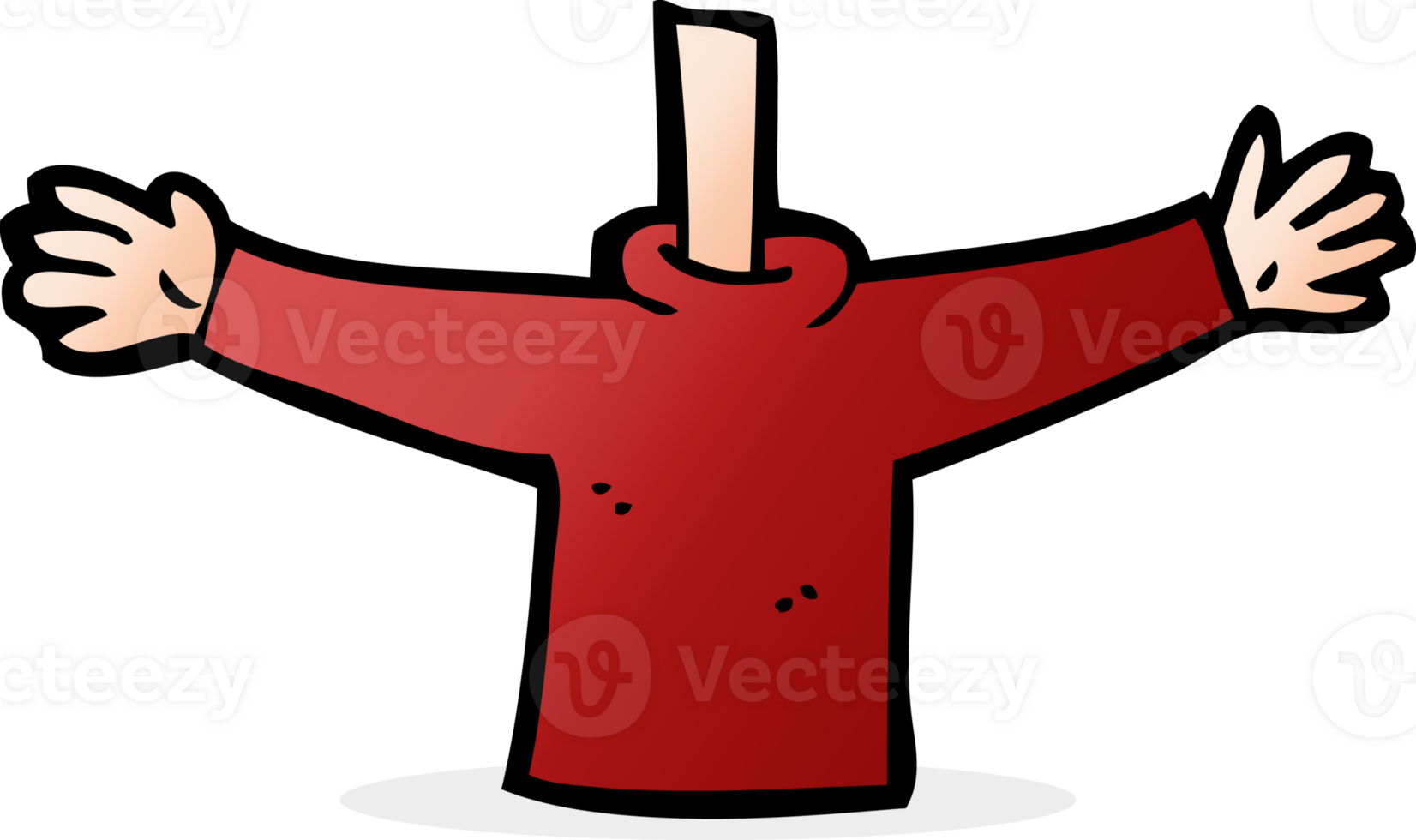 cartoon body waving arms mix and match cartoons or add own photos png
