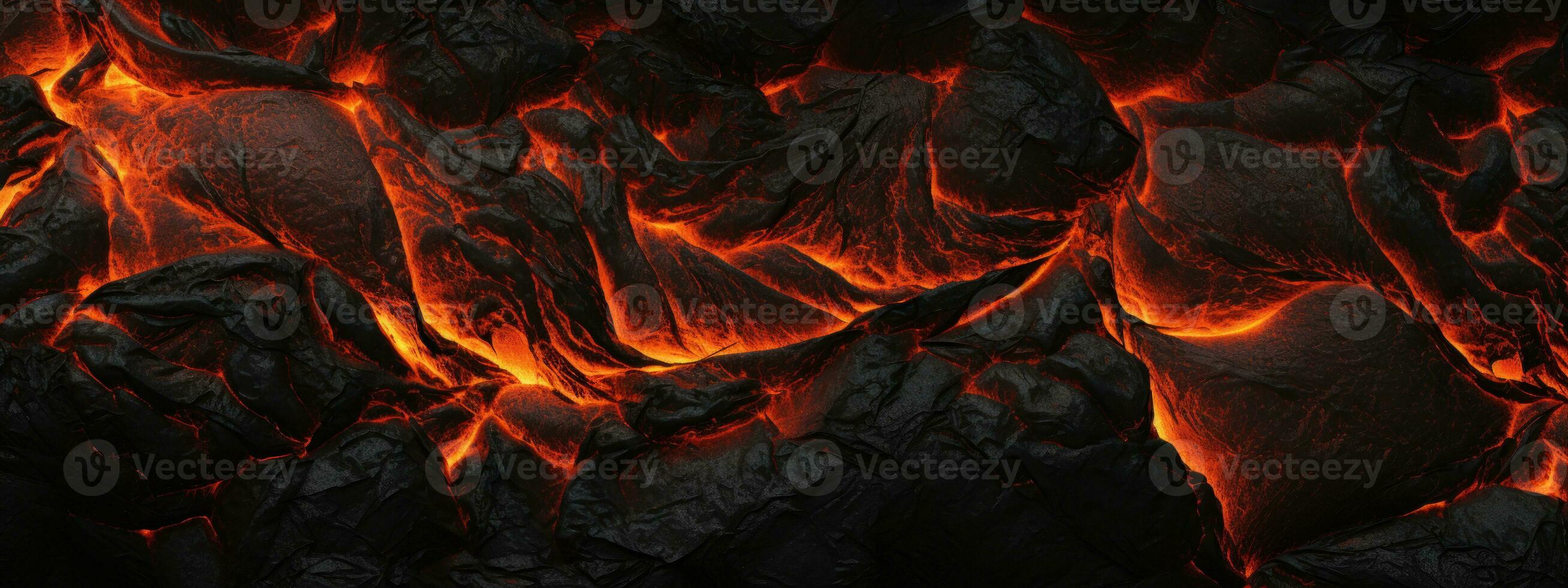 AI generated Vivid lava texture in eruption. AI generative. photo