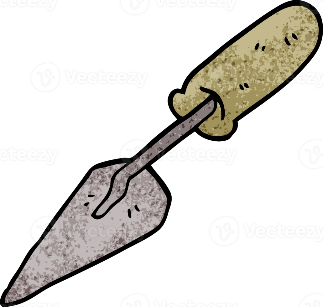 cartoon doodle trowel png