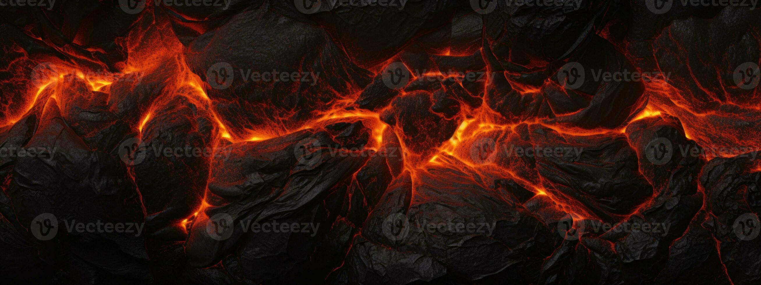 AI generated Vivid lava texture in eruption. AI generative. photo