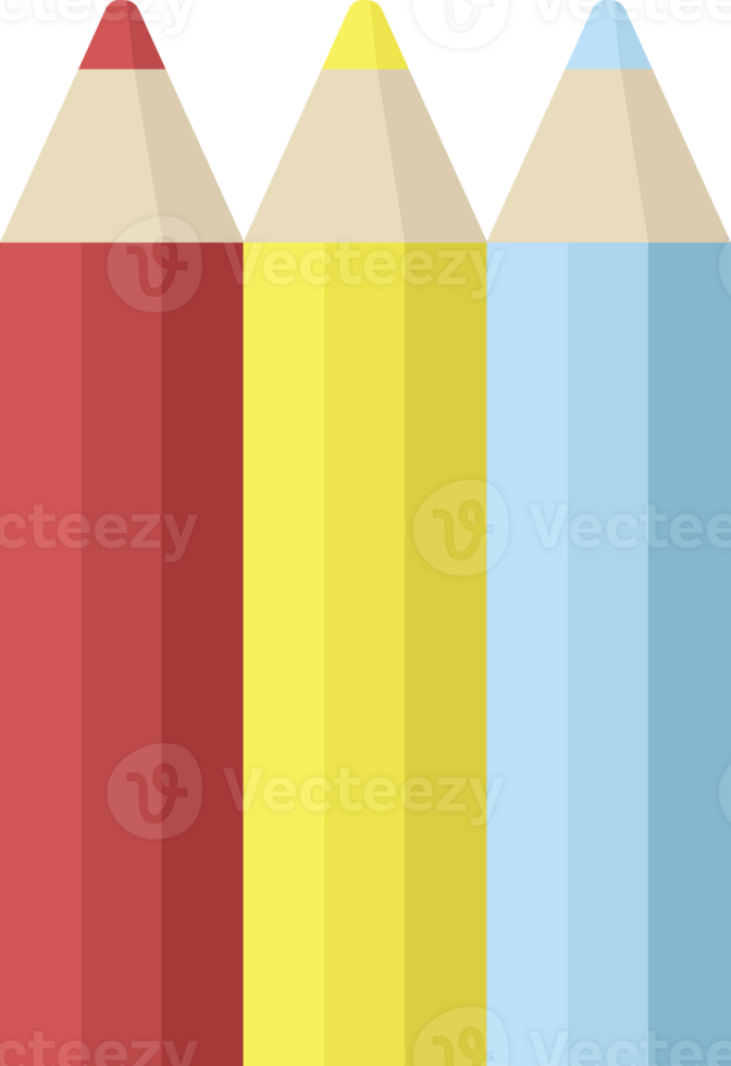 kleur potloden grafisch icoon png