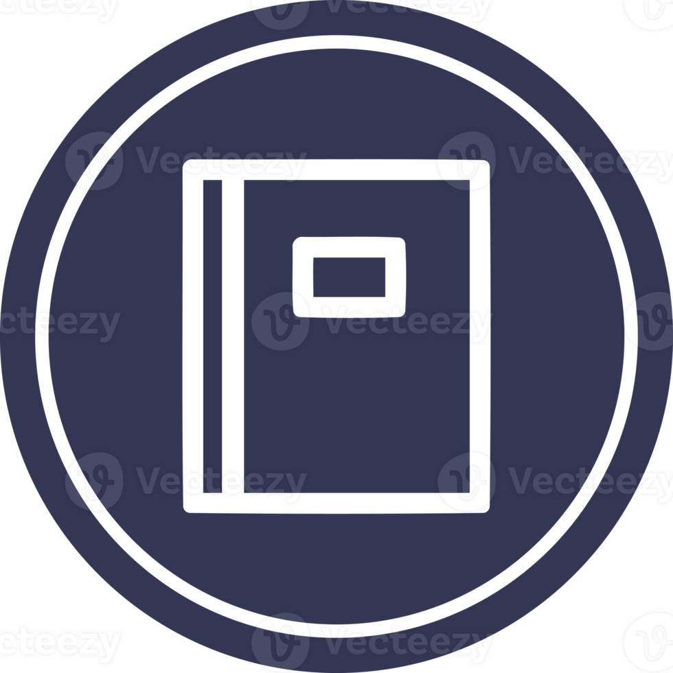 note book circular icon png