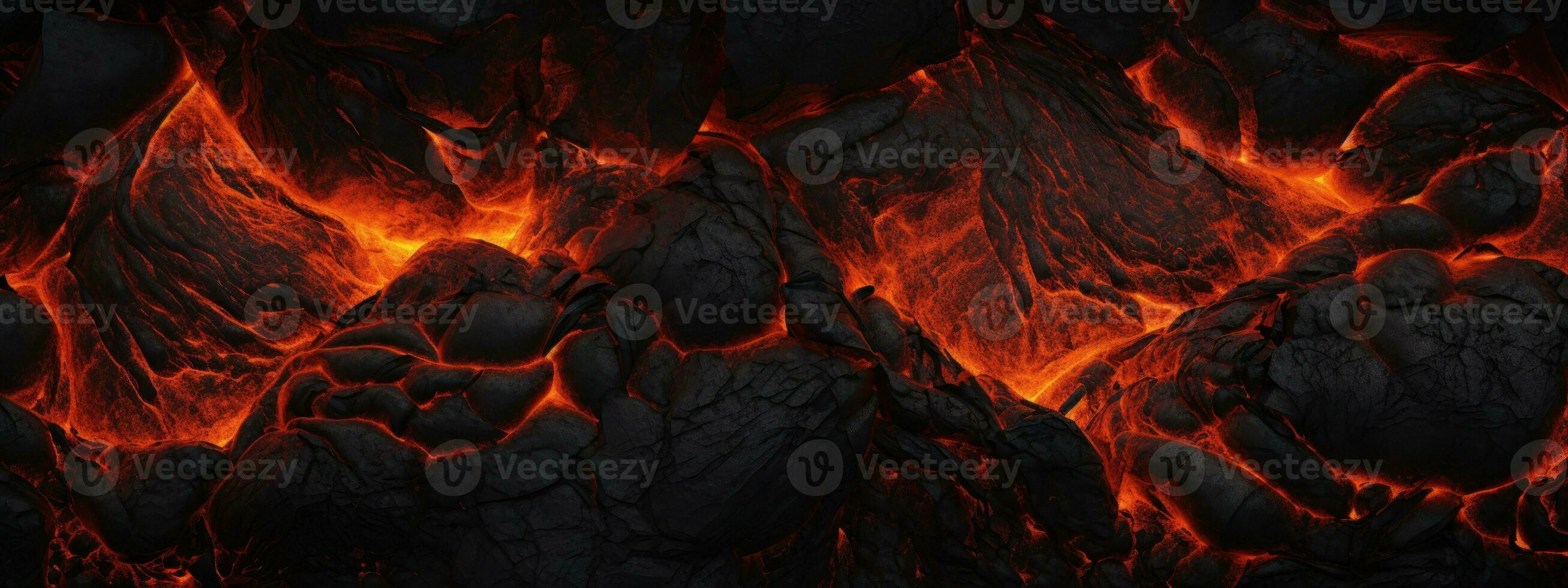 AI generated Vivid lava texture in eruption. AI generative. photo