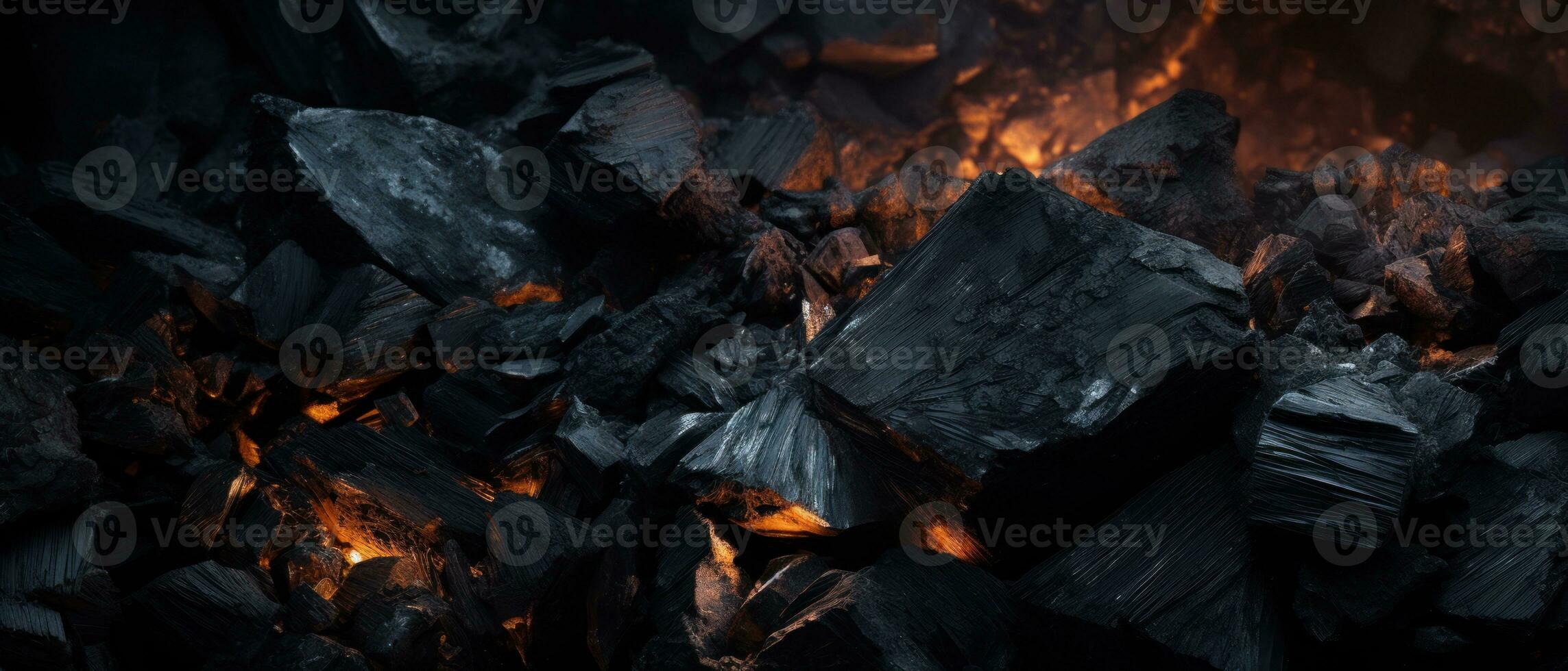 AI generated Mesmerizing close-up of coal with dancing flames. AI generative. photo