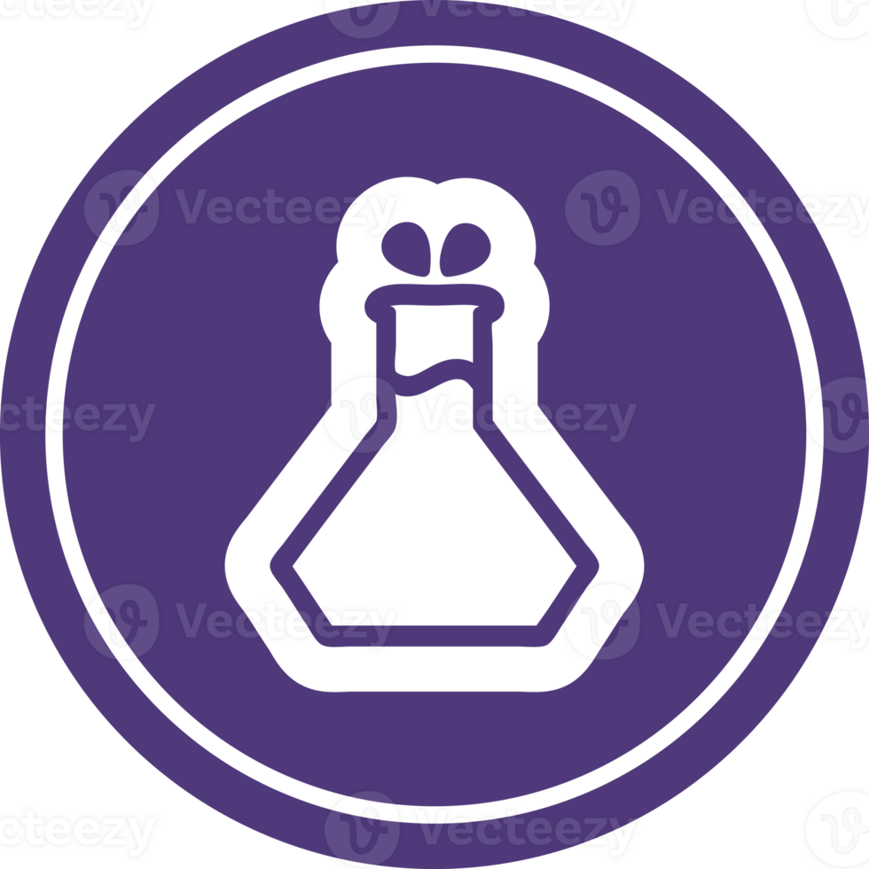 science experiment circular icon png