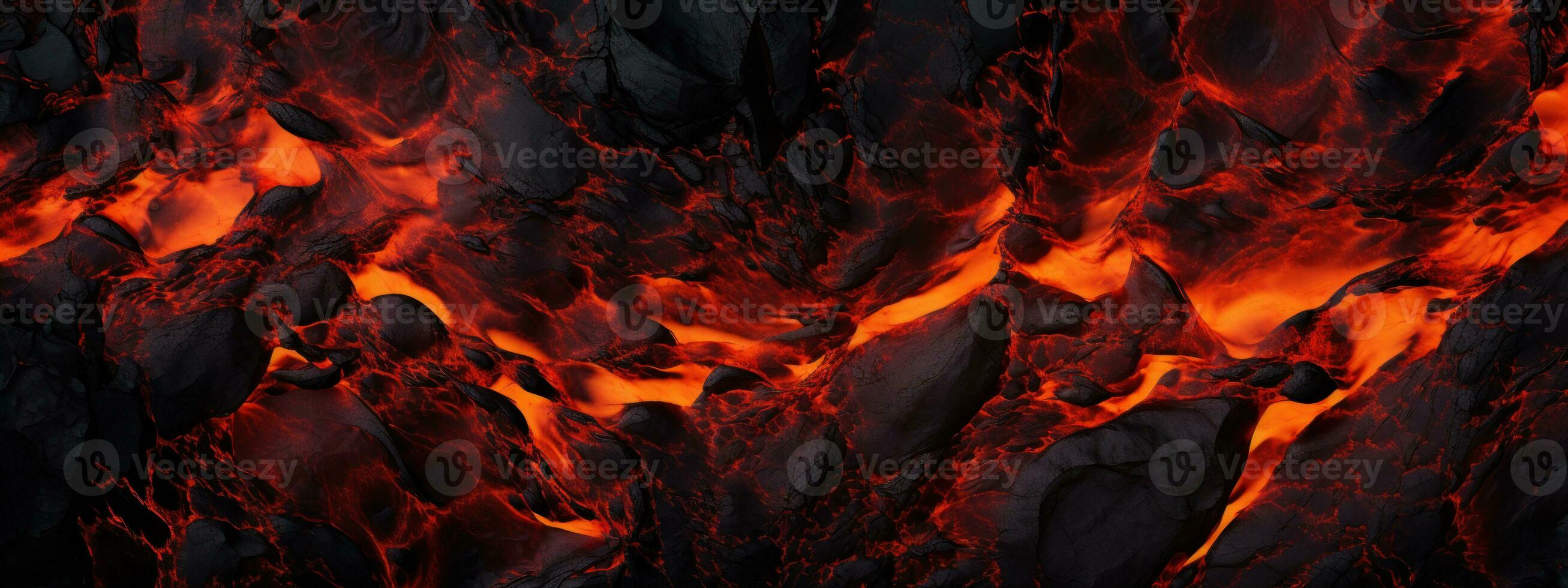 AI generated Vivid lava texture in eruption. AI generative. photo