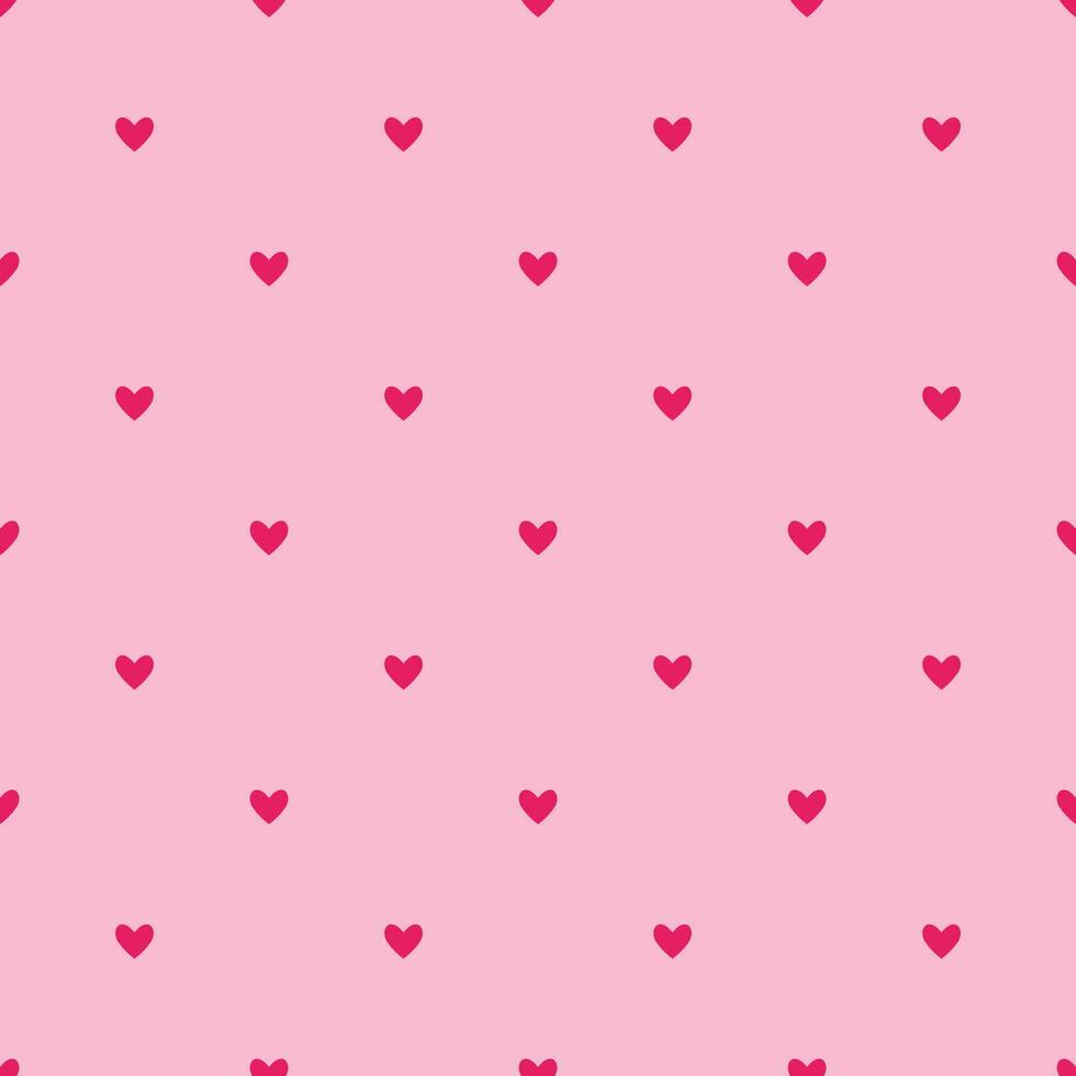 dark pink hearts pattern on pink background,Valentines seamless pattern with hearts, gift wrapping vector