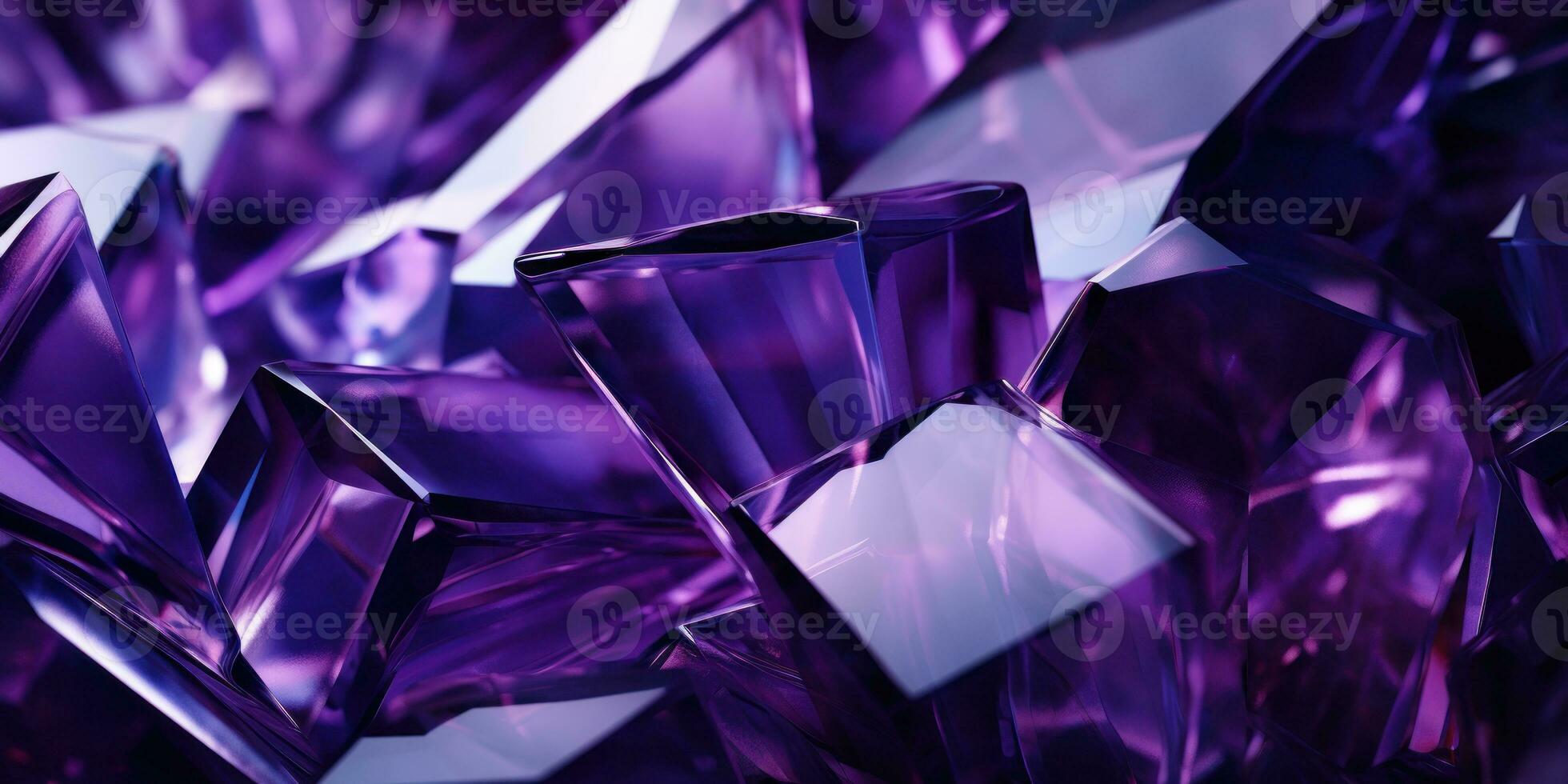 AI generated Mesmerizing close-up of a purple crystals. AI generative. photo