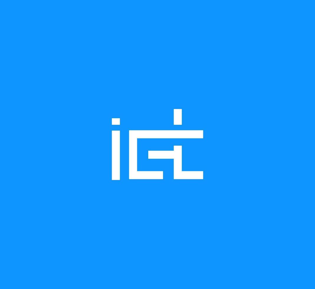 ict logo design vector