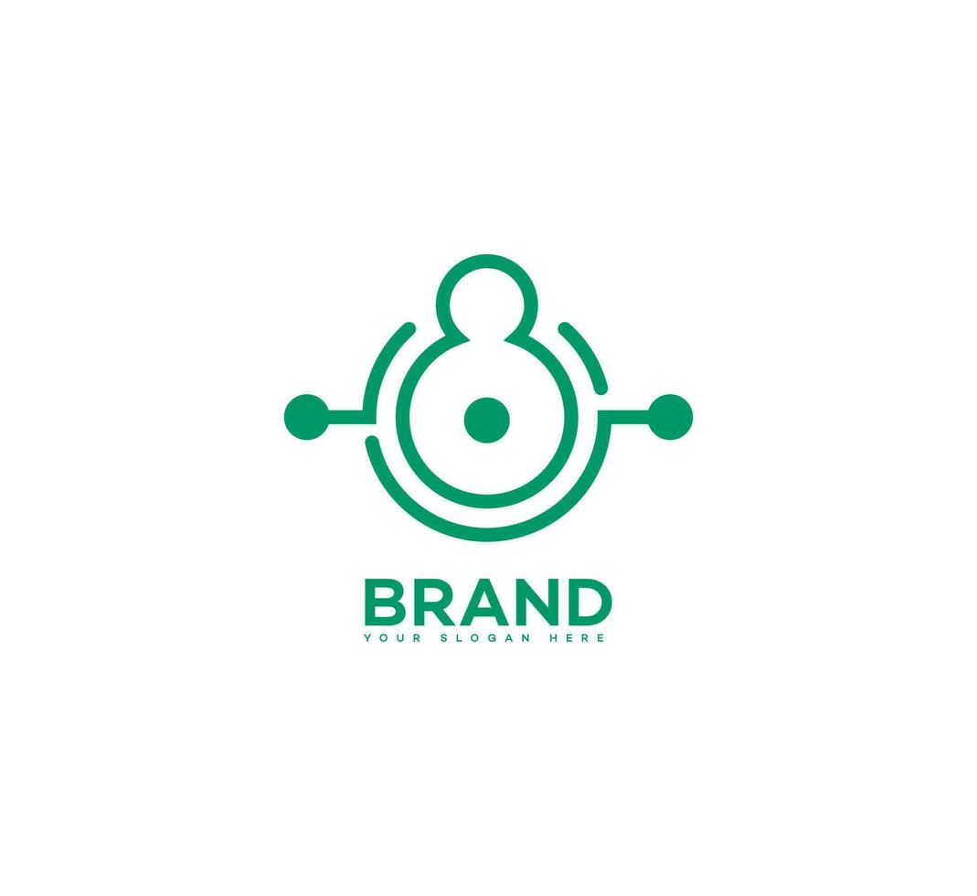 ict logo design vector