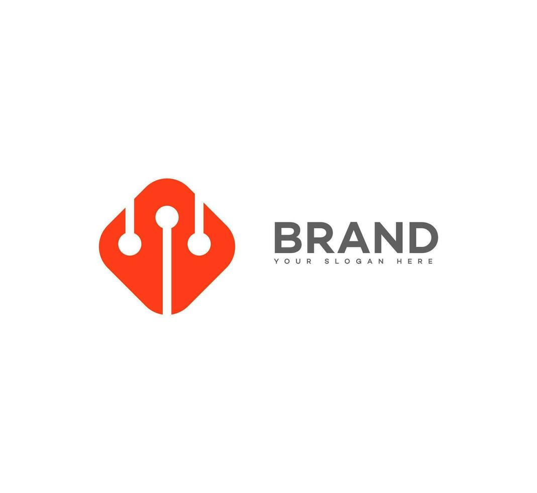 nano technology logo vector
