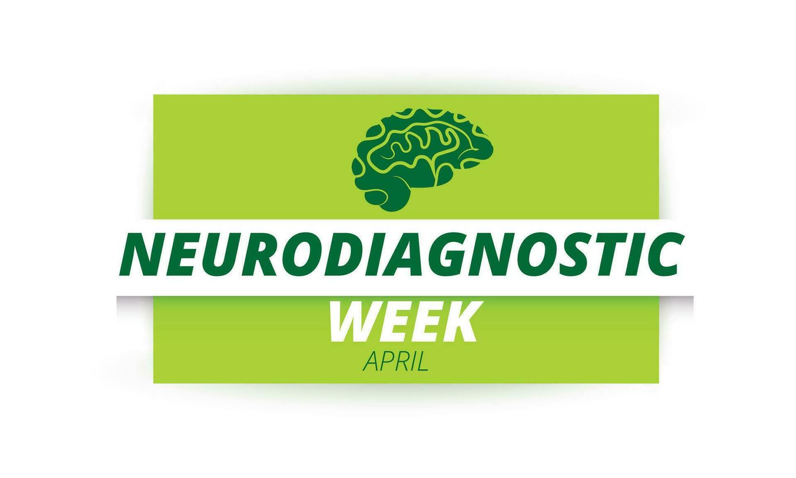 Neurodiagnostic Week. background, banner, card, poster, template. Vector illustration.