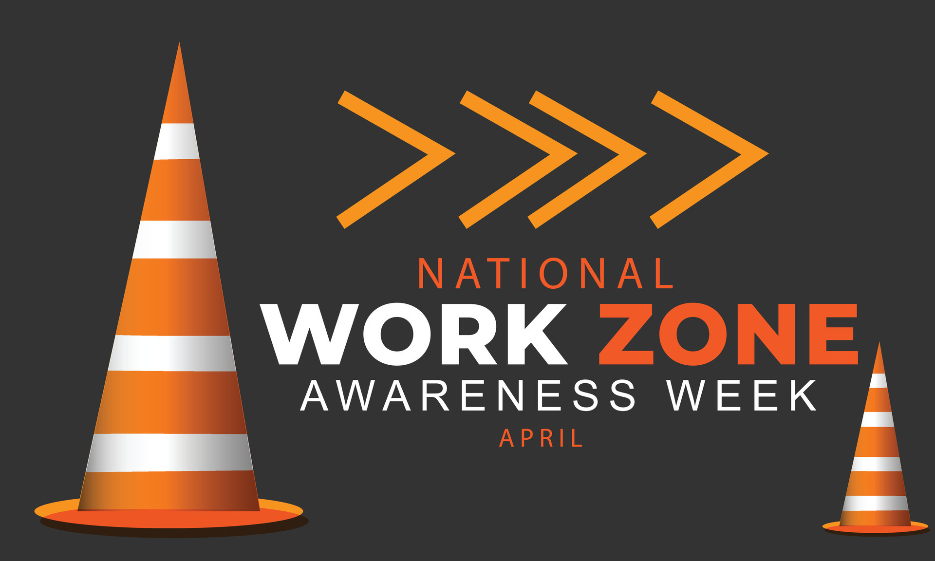 National work zone awareness week. background, banner, card, poster