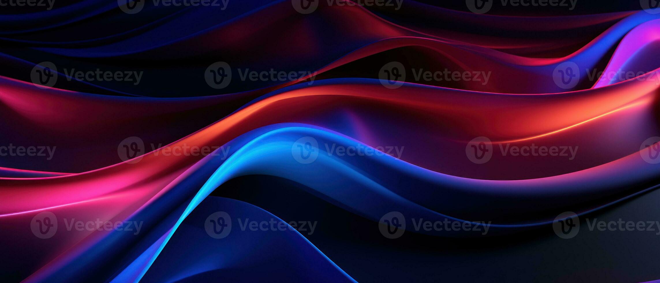 AI generated Glowing lines and irregular shapes create a bright and modern design. photo