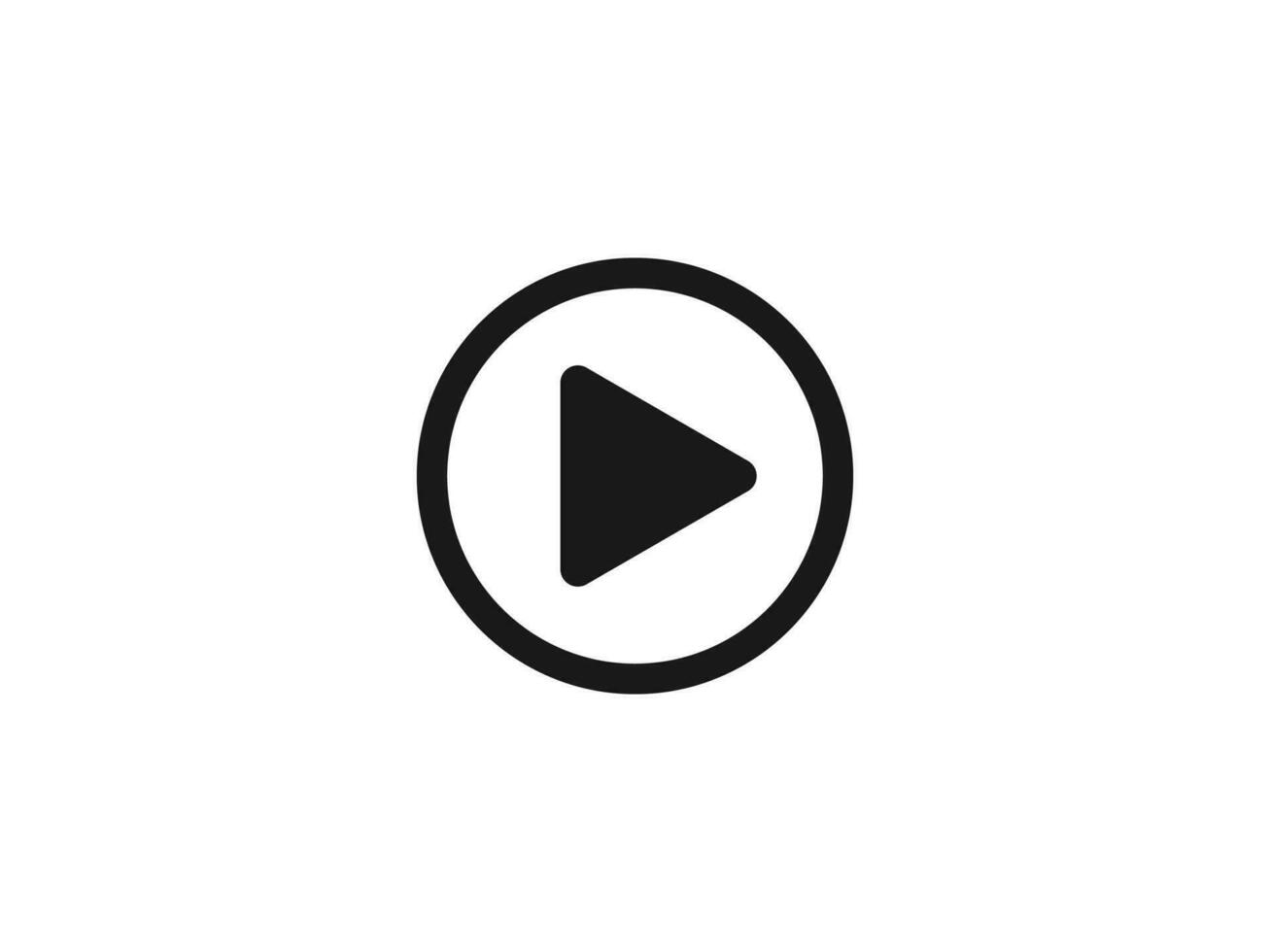 play icon vector symbol. play button symbol vector