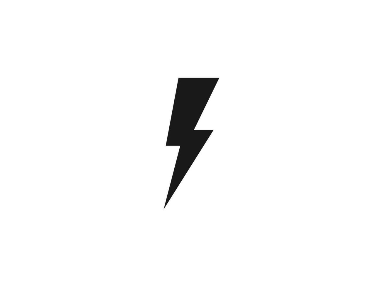 lightning icon vector symbol. flash symbol vector