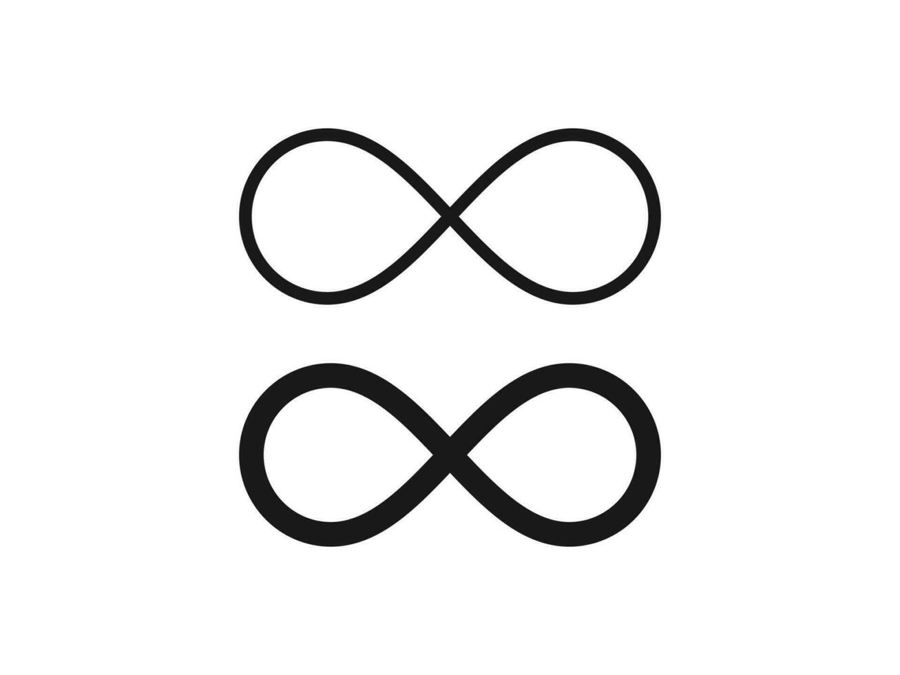 infinity icon vector . Eternal, limitless, endless, infinity symbol