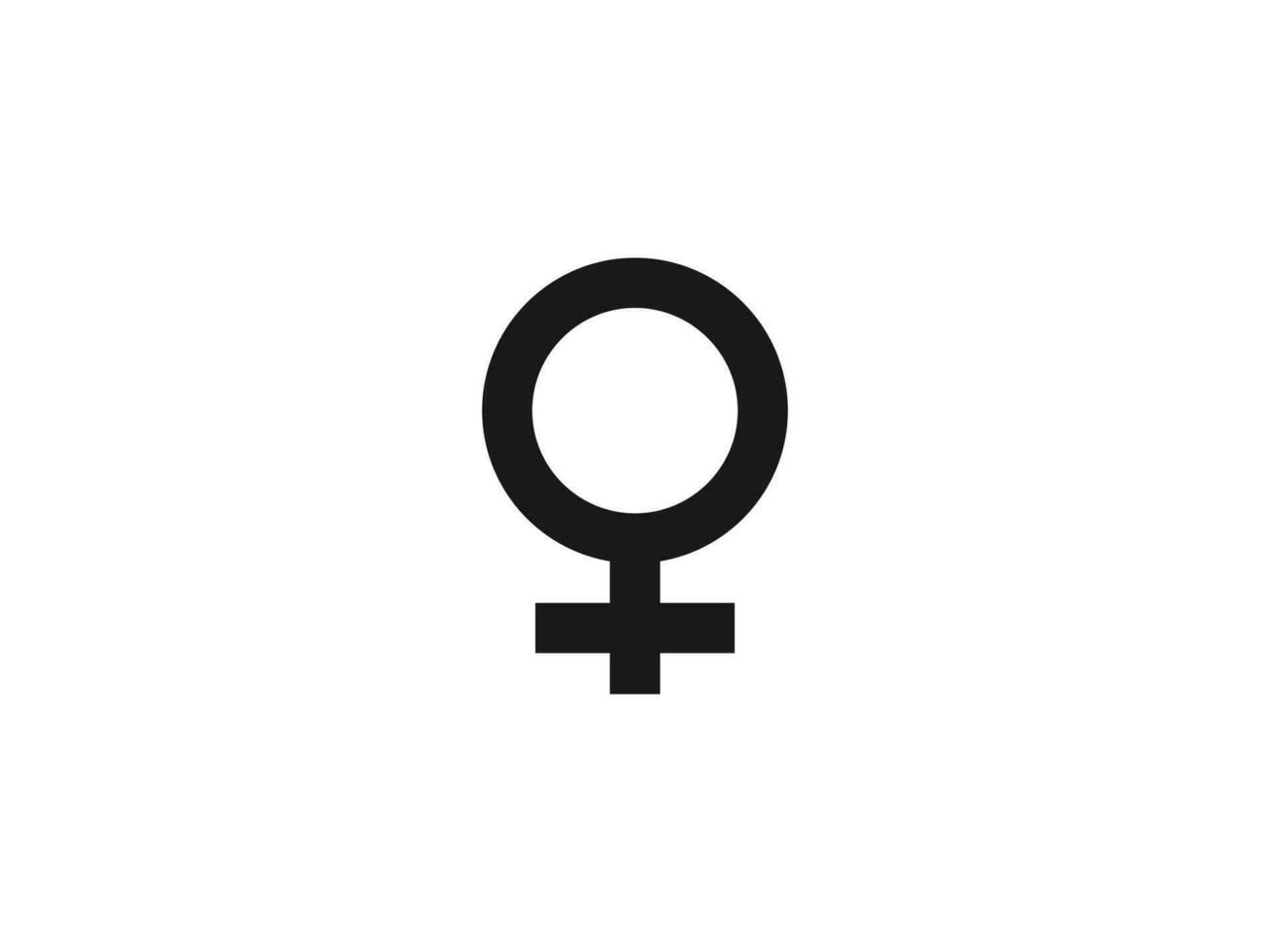 female icon vector symbol. gender woman symbol vector