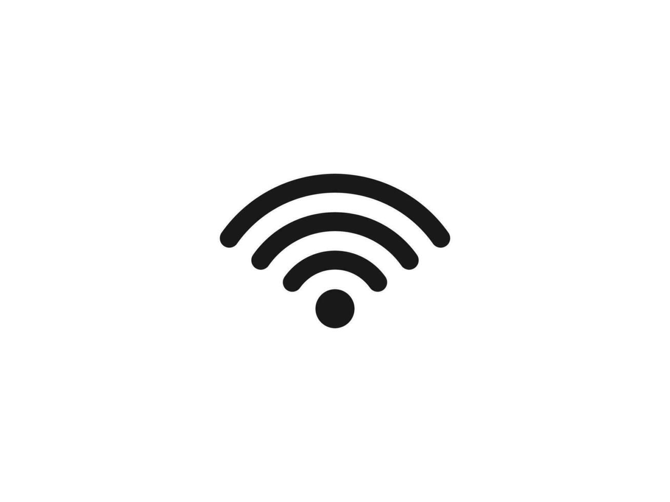 wifi icon vector symbol. wireless symbol vector