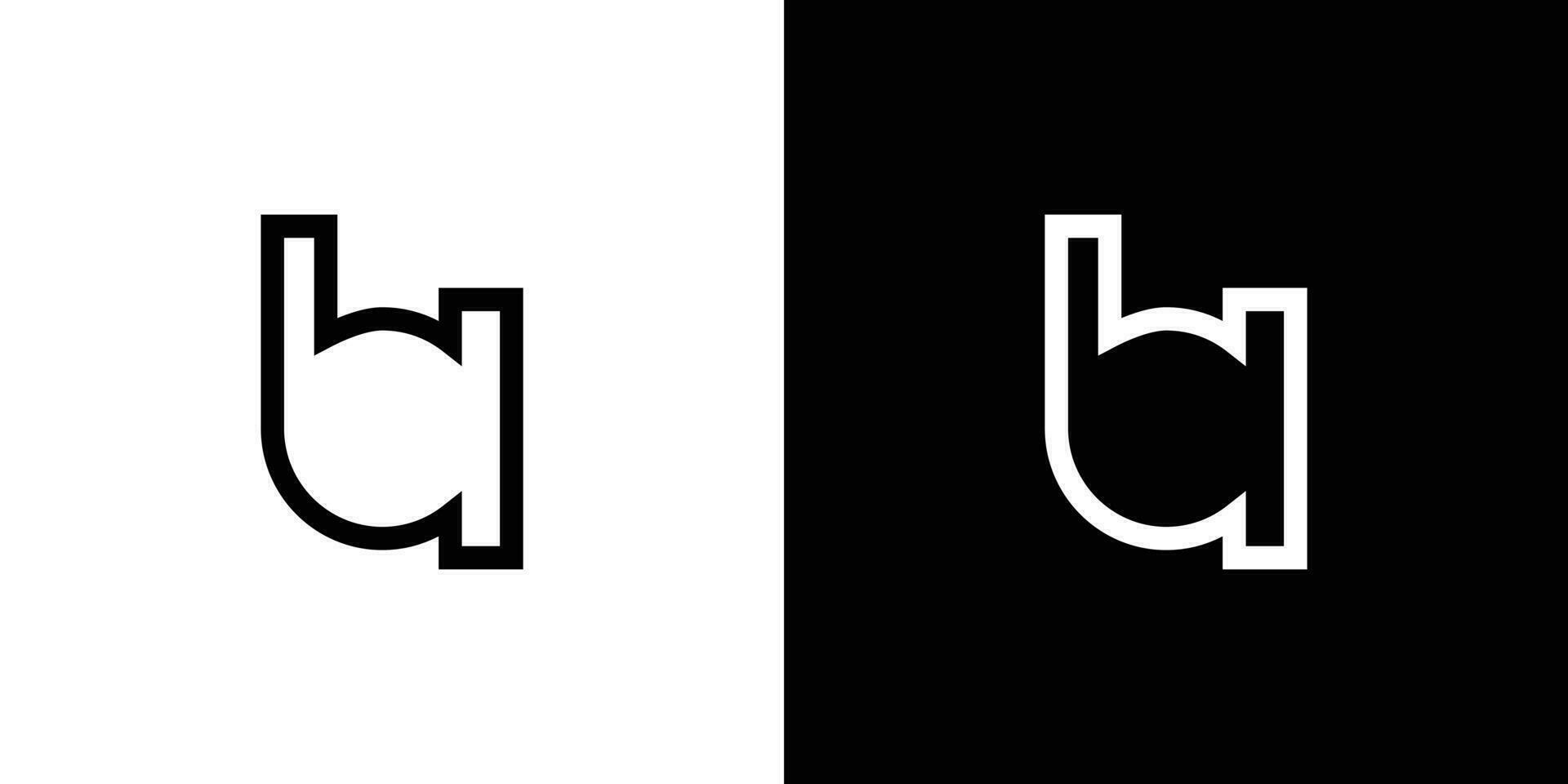Minimalist Letter B A monogram logo design vector template