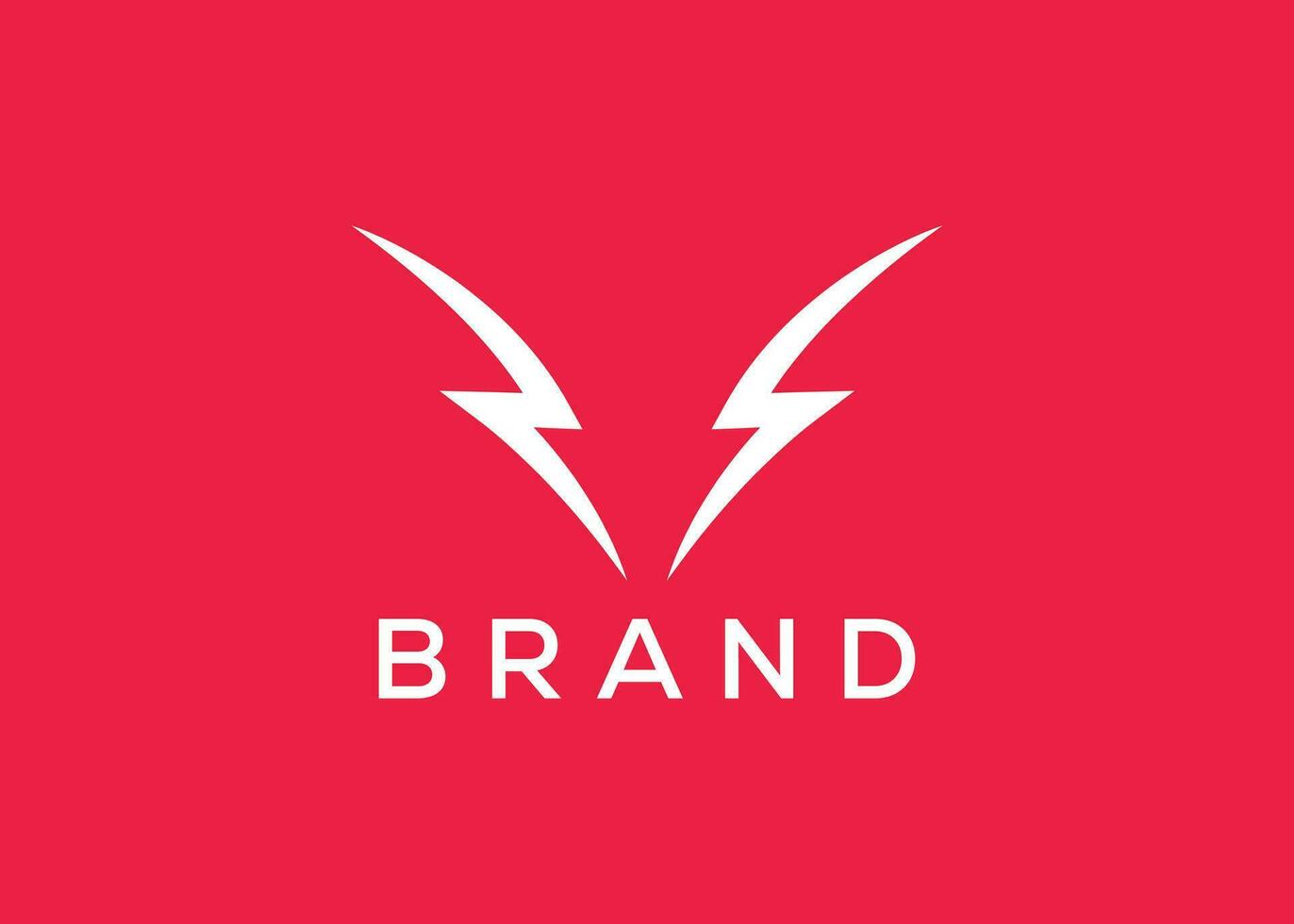 Thunder Bolt vector monogram logo design template