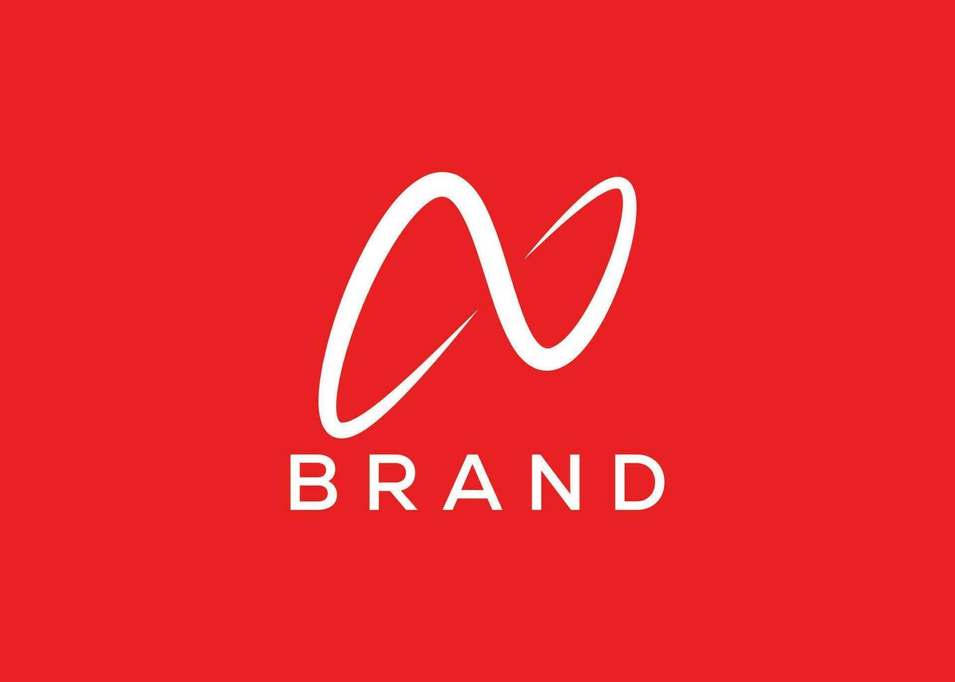 Letter N modern logo design vector template