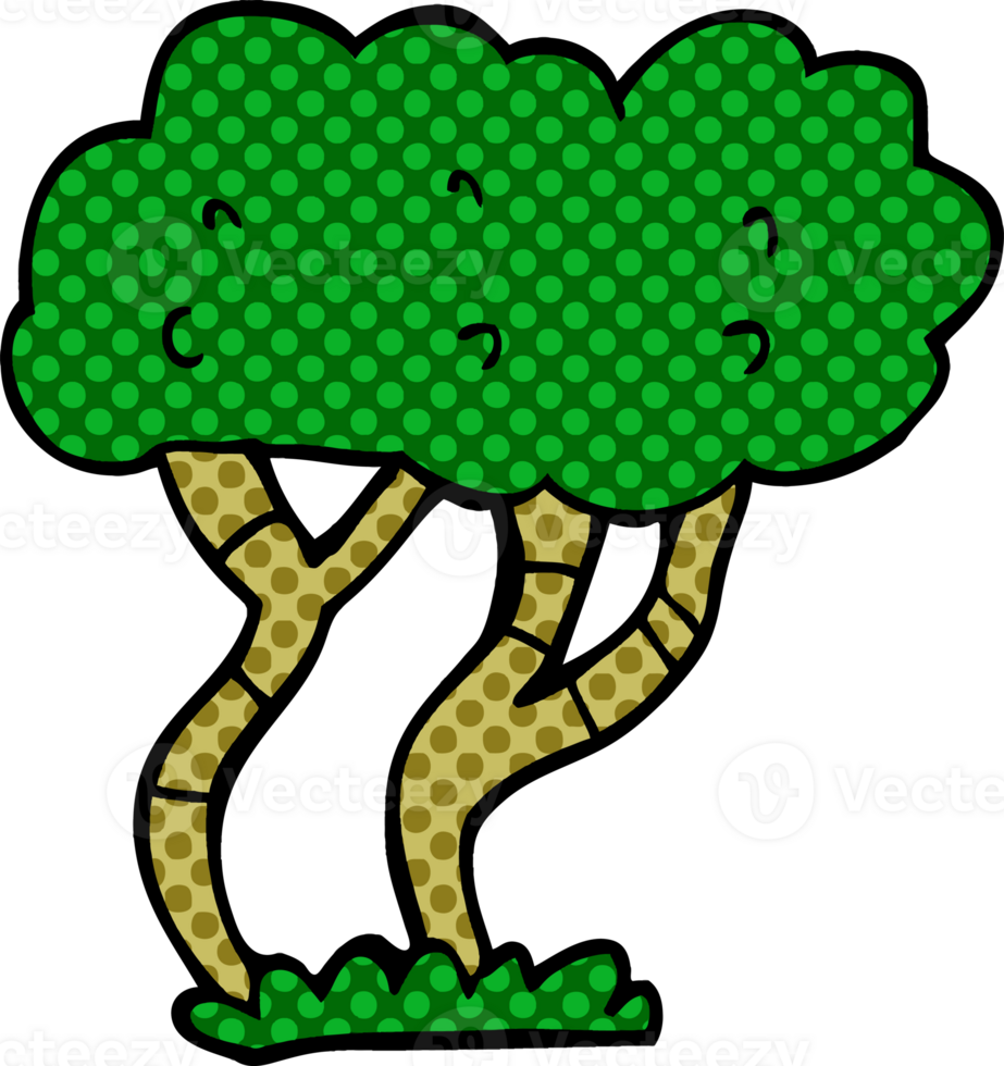 cartoon doodle tree png